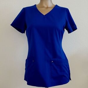 New Lapis Blue Scrubs, matching top and slacks duo.